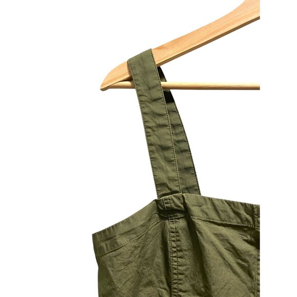 Banana Republic Button Front Convertible Sleeveless Blouse Olive Green Size 8 - Picture 8 of 12